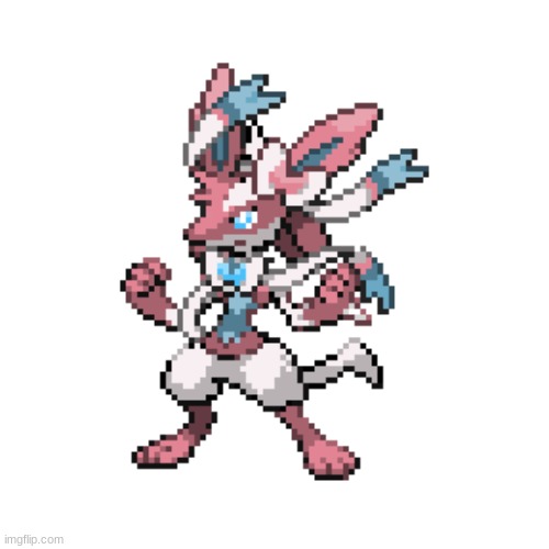 Sylvecario | image tagged in sylvecario,pokemon,fusion,sylveon,lucario | made w/ Imgflip meme maker