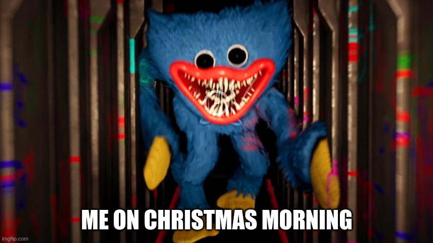 :) | ME ON CHRISTMAS MORNING | image tagged in christmas,amongussus | made w/ Imgflip meme maker