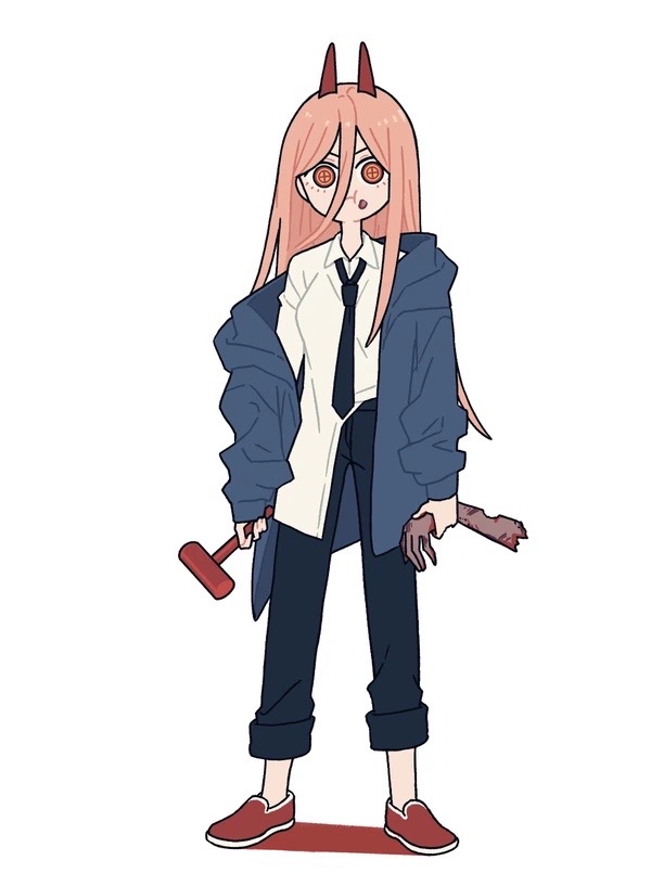 Kimoto chainsaw man Blank Meme Template