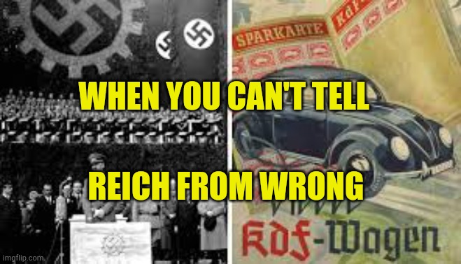 Alyssa Is Reich | WHEN YOU CAN'T TELL; REICH FROM WRONG | image tagged in wokes vagen,alyssa milano,evilmandoevil,fake people,virtue signal,gone wrong | made w/ Imgflip meme maker