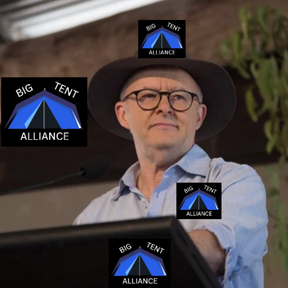 High Quality Anthony Albanese at Big Tent Alliance Conference Blank Meme Template