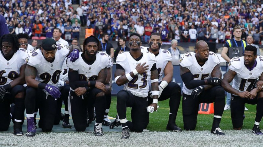 nfl kneeling | image tagged in nfl kneeling | made w/ Imgflip meme maker