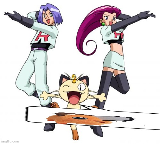 Team Rocket Pochita | image tagged in team rocket pochita | made w/ Imgflip meme maker