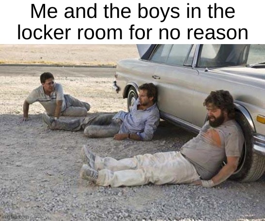 hangover | Me and the boys in the locker room for no reason | image tagged in hangover | made w/ Imgflip meme maker
