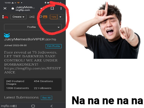 lots of notifications | Na na ne na na | made w/ Imgflip meme maker