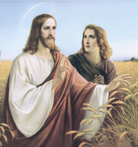 Jesus and his wife Mary Magdalene Blank Meme Template