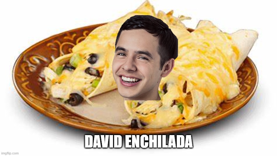 David Enchilada | DAVID ENCHILADA | image tagged in david enchilada,puns,food,wierd,4 am memes | made w/ Imgflip meme maker
