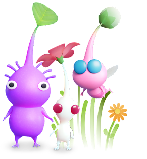 High Quality Purple Pikmin & White Pikmin & Winged Pikmin Blank Meme Template