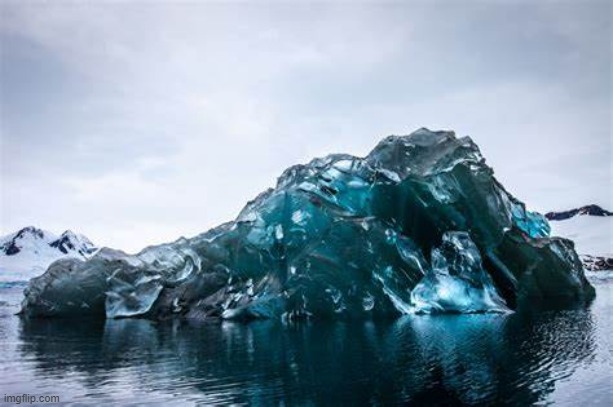 This is an Iceburg that's flipped over. And yes, it's real | made w/ Imgflip meme maker