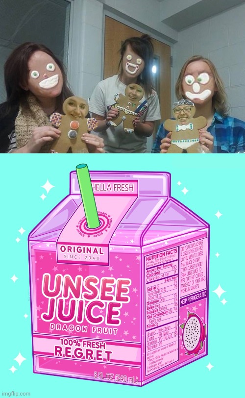 Gingerbread men face swap | image tagged in unsee juice,gingerbread,gingerbread man,cursed image,memes,face swap | made w/ Imgflip meme maker
