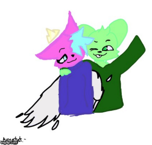 i forgor | image tagged in flippy x kitty drawn by - amethyst - | made w/ Imgflip meme maker