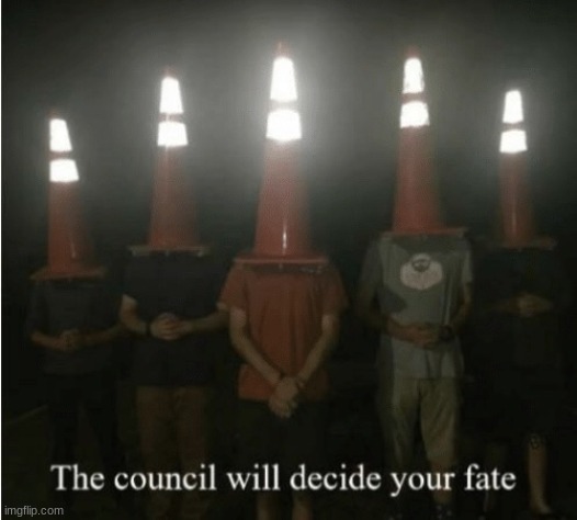 The council will decide your fate | image tagged in the council will decide your fate | made w/ Imgflip meme maker