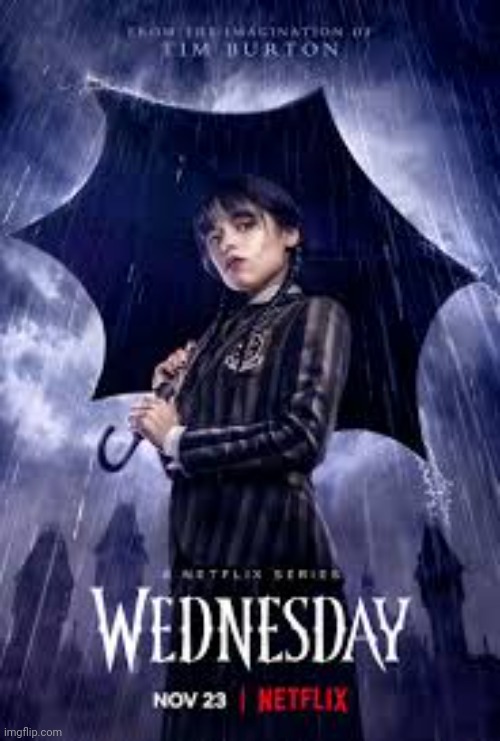 I just started to watch Wednesday yesterday | image tagged in wednesday | made w/ Imgflip meme maker