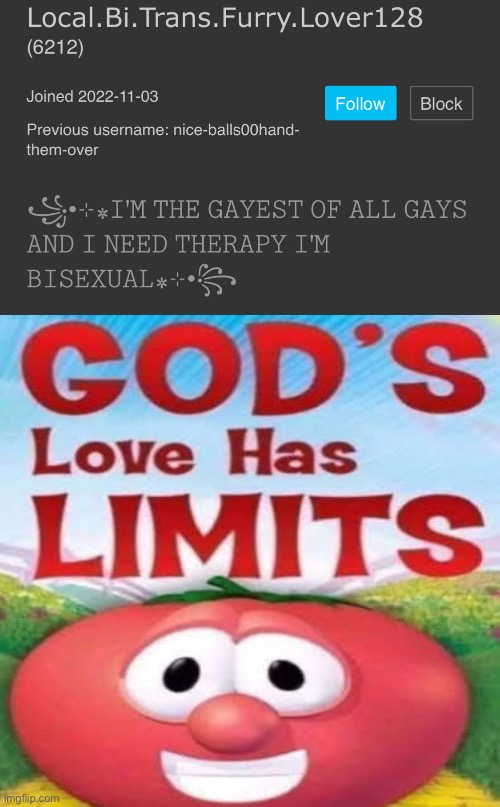 Le Calvinist | image tagged in god's love has limits | made w/ Imgflip meme maker