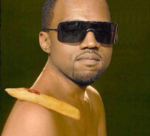 High Quality Kanye West chip on shoulder JPP Blank Meme Template