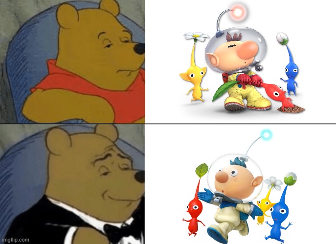 Tuxedo Winnie The Pooh | image tagged in memes,tuxedo winnie the pooh,pikmin | made w/ Imgflip meme maker