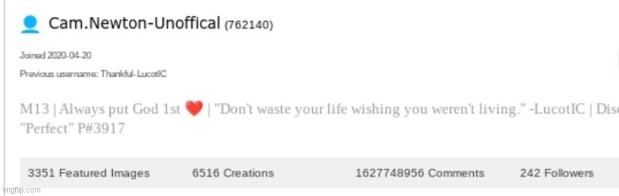 My profile | made w/ Imgflip meme maker