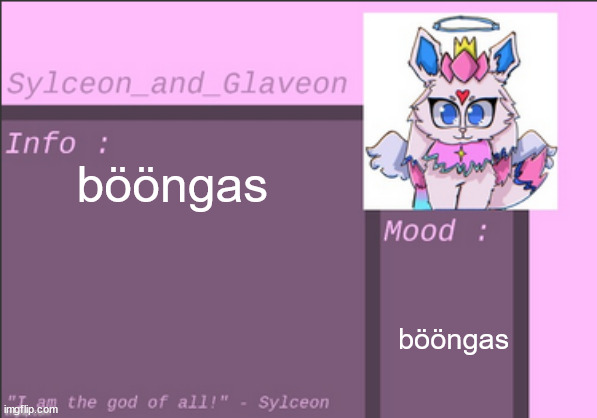 bööngas; bööngas | image tagged in sylceon_and_glaveon 6 0 | made w/ Imgflip meme maker