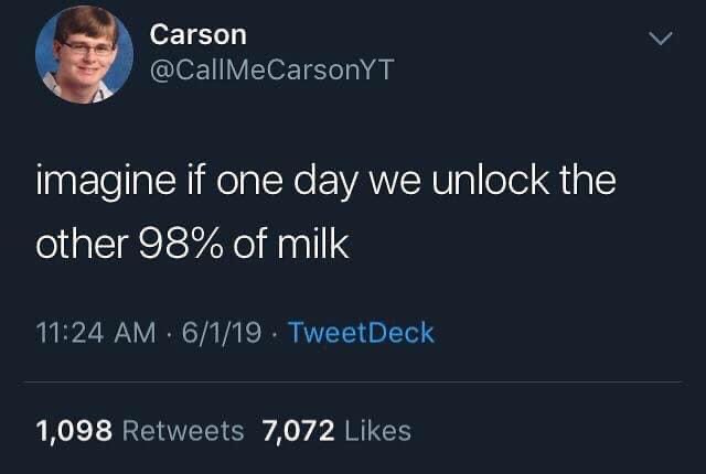 Unlock 98% milk Blank Meme Template