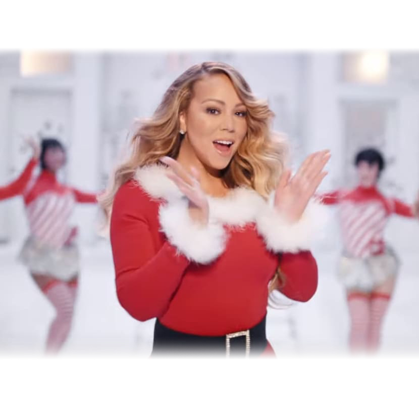 High Quality Mariah Carey Christmas Blank Meme Template