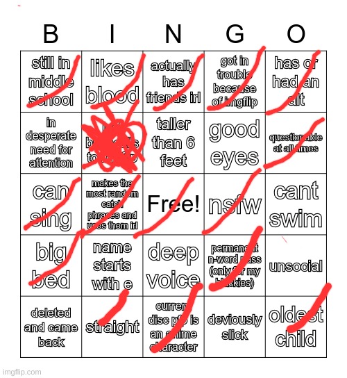 imma just do random MSMG bingos cause why nar | image tagged in so i made an msmg bingo | made w/ Imgflip meme maker
