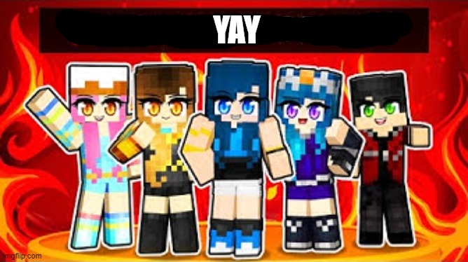 krew cheering | YAY | image tagged in krew3 | made w/ Imgflip meme maker