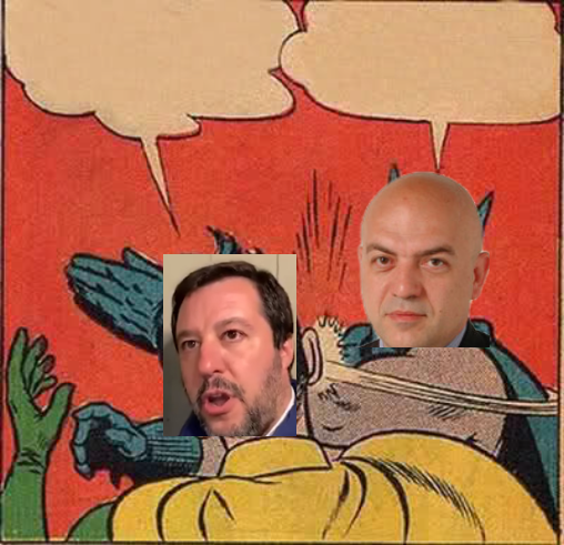 High Quality marco rizzo distrugge salvini coglione Blank Meme Template