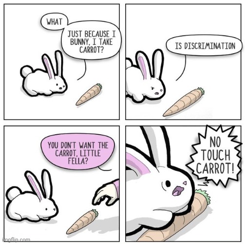 CARROT | image tagged in carrots,carrot,bunny,bunnies,comics,comics/cartoons | made w/ Imgflip meme maker