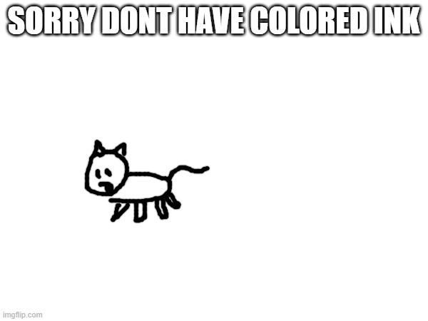 SORRY DONT HAVE COLORED INK | made w/ Imgflip meme maker
