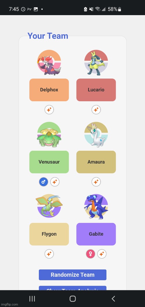 This is my x team but shiny which should I shiny hunt | made w/ Imgflip meme maker