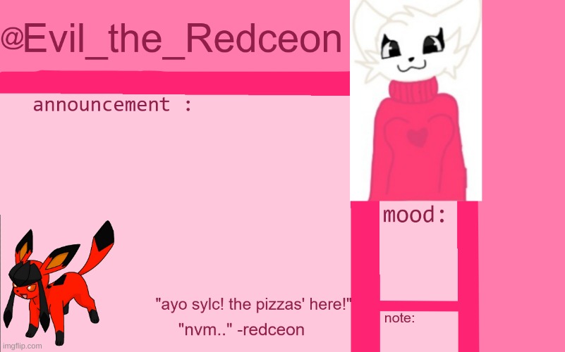 Evil_the_Redceon Update 2.0 Version 1 | image tagged in evil_the_redceon | made w/ Imgflip meme maker