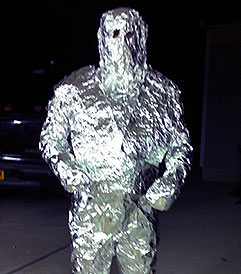 Tin Foil Body Suit Blank Meme Template