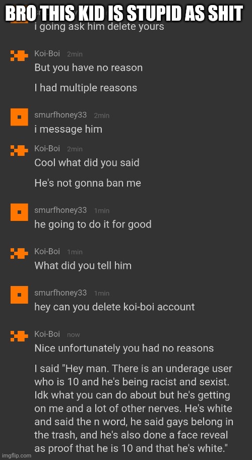 BRO THIS KID IS STUPID AS SHIT | made w/ Imgflip meme maker