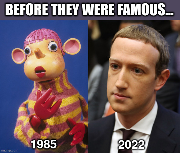 Mark Elliot Zuckerberg | BEFORE THEY WERE FAMOUS... 1985; 2022 | made w/ Imgflip meme maker