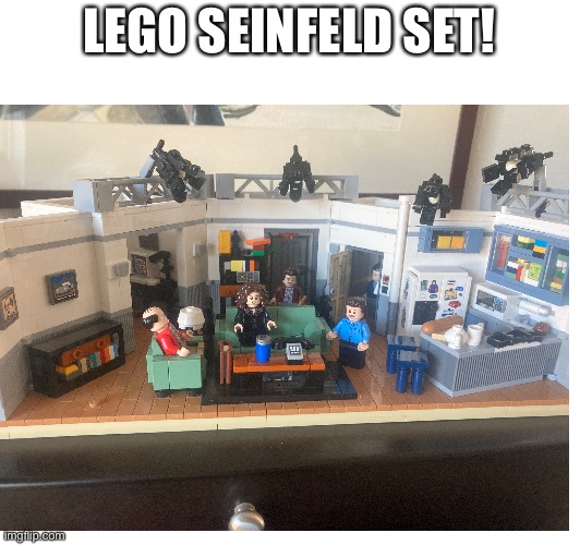Took a long time but I did it | LEGO SEINFELD SET! | image tagged in lego,sitcoms,funny tv show | made w/ Imgflip meme maker