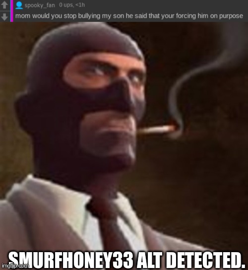 nobody elses grammar is that bad. | SMURFHONEY33 ALT DETECTED. | made w/ Imgflip meme maker