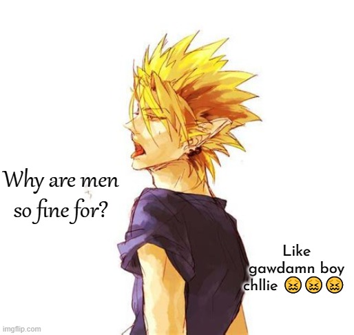 Hiruma Yoichi | Why are men so fine for? Like gawdamn boy chllie 😖😖😖 | image tagged in hiruma yoichi | made w/ Imgflip meme maker