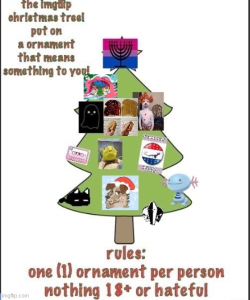 The mingflip chirstmas tree | image tagged in the imgflip christams tree | made w/ Imgflip meme maker