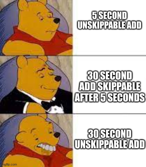 so i've got my essay written and now i'll show you how i use grammarly...SKIP | 5 SECOND UNSKIPPABLE ADD; 30 SECOND ADD SKIPPABLE AFTER 5 SECONDS; 30 SECOND UNSKIPPABLE ADD | image tagged in best better blurst,youtube ads,memes | made w/ Imgflip meme maker