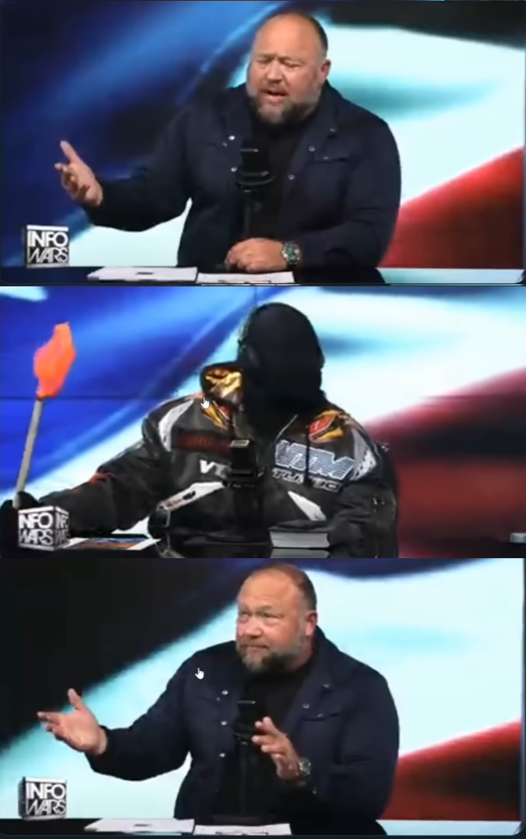 High Quality Ye and Alex Jones Blank Meme Template