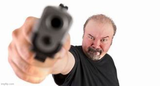 Gun point | image tagged in gun point | made w/ Imgflip meme maker