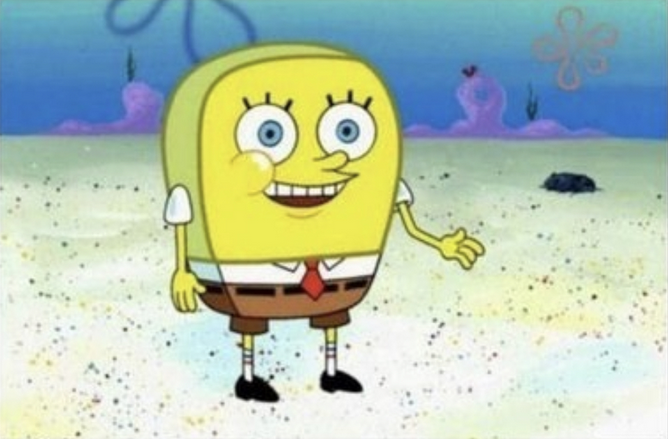 High Quality round spongebob Blank Meme Template