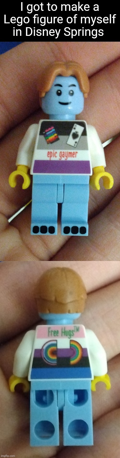 I got to make a Lego figure of myself in Disney Springs | made w/ Imgflip meme maker
