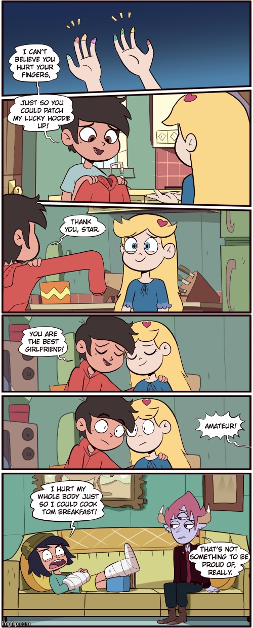 MorningMark - a Whole Body Broken | image tagged in morningmark,svtfoe,comics,star vs the forces of evil,memes,comics/cartoons | made w/ Imgflip meme maker