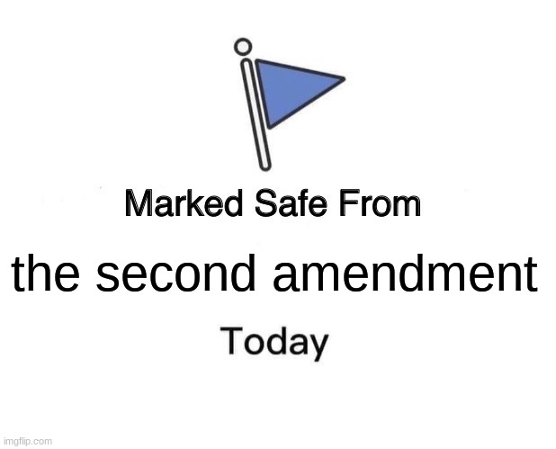No shoot*rs | the second amendment | image tagged in memes,marked safe from | made w/ Imgflip meme maker