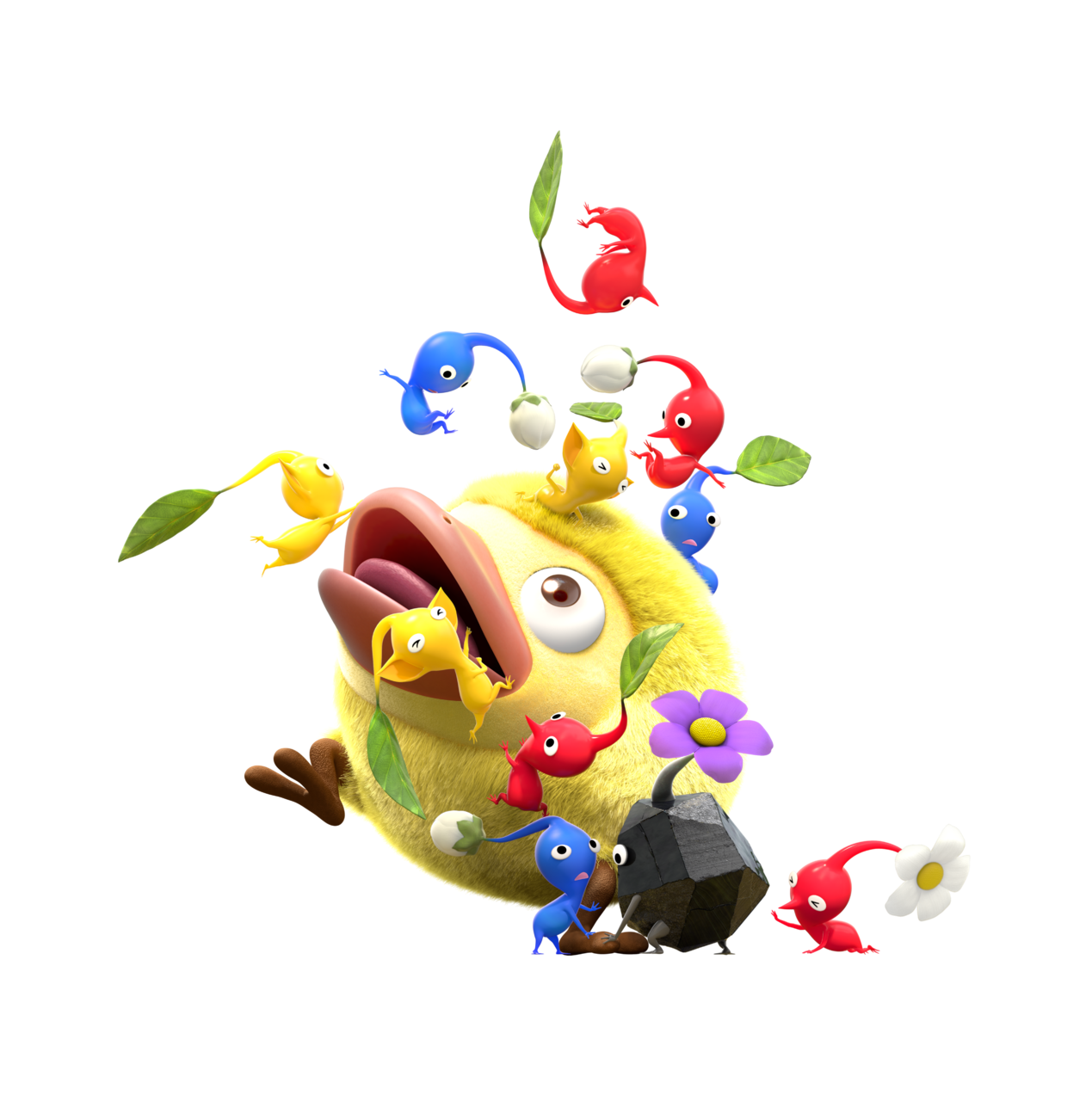 High Quality Mockiwi fights Pikmin Blank Meme Template