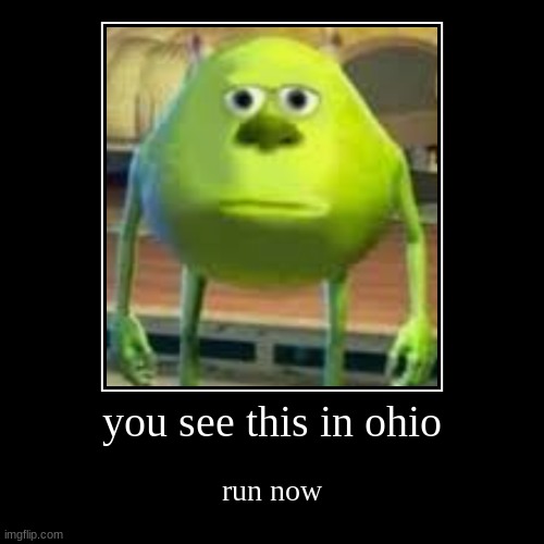 ohio | image tagged in funny,demotivationals,ohio | made w/ Imgflip demotivational maker