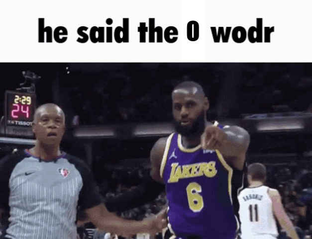 He said the o word Blank Meme Template