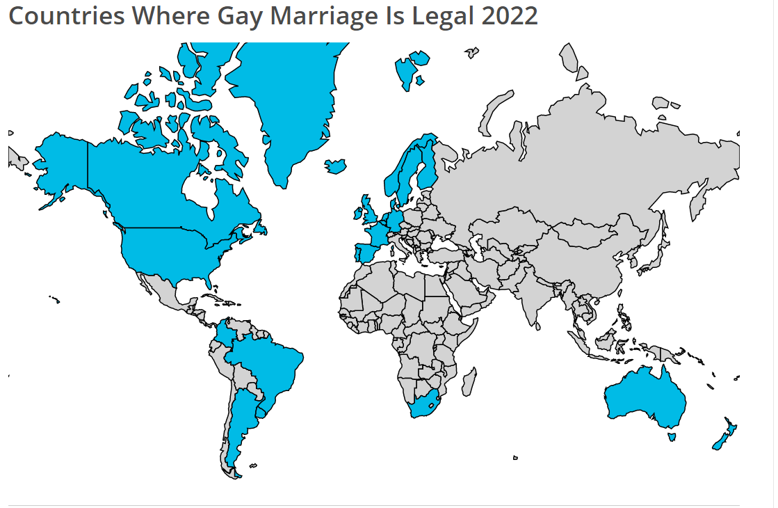 Countries that recognize gay marriage 2022 Blank Meme Template