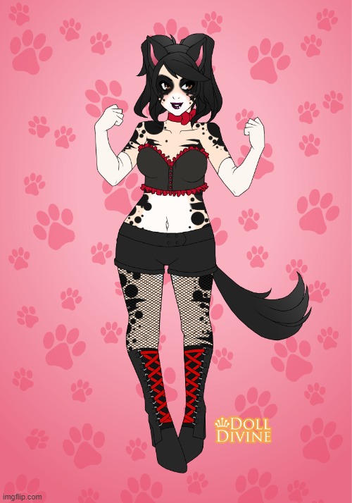 Another Dog-Girl. This one's based on my dog, Perry | image tagged in dog,perry | made w/ Imgflip meme maker